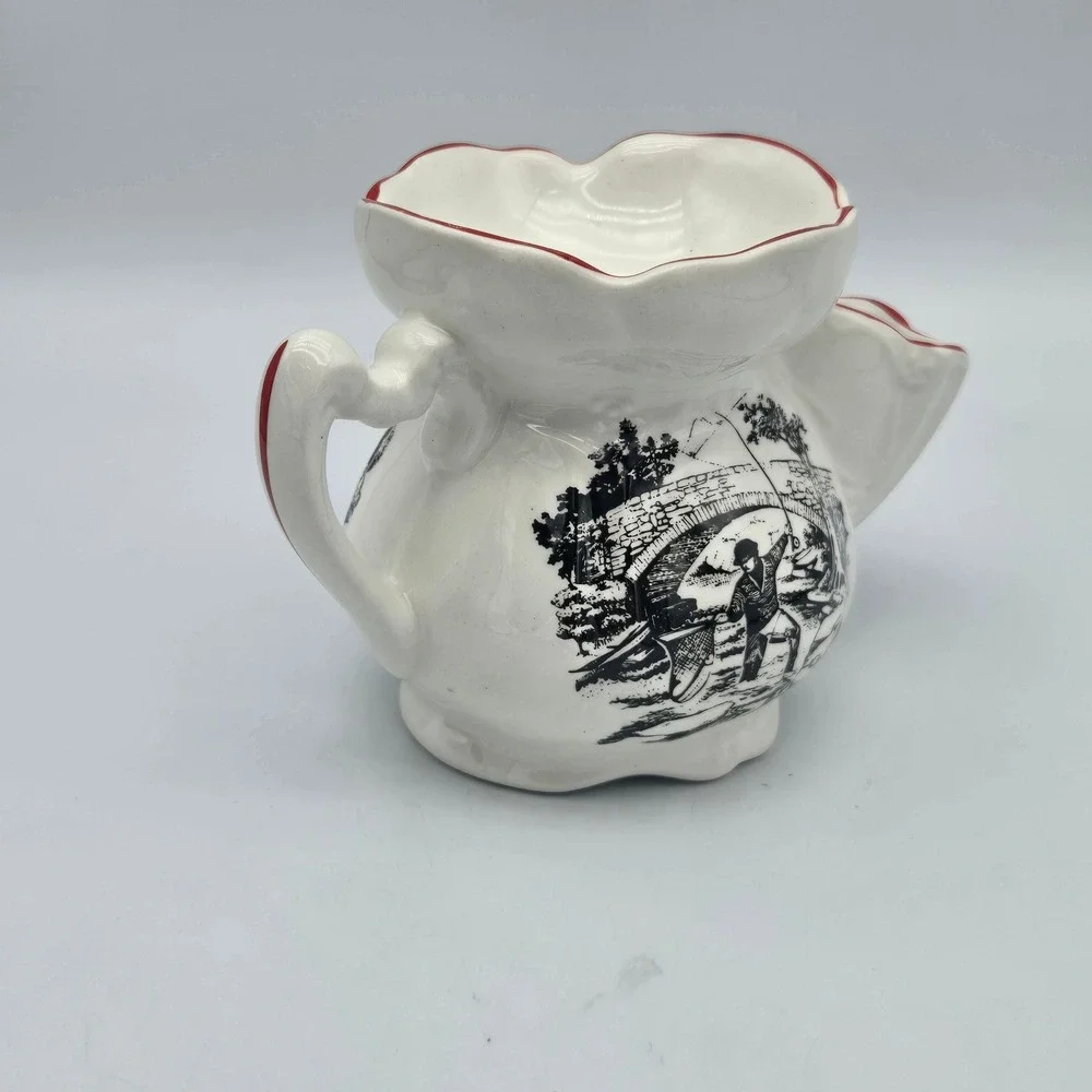 Old Foley James Kent Shaving Scuttle Mug Fly Fishing Father's Day Gift